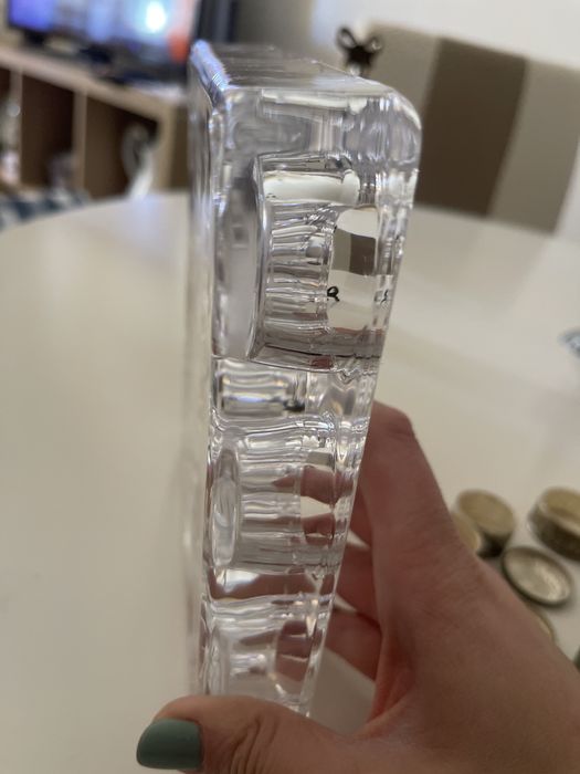 Suporte em vidro para velas