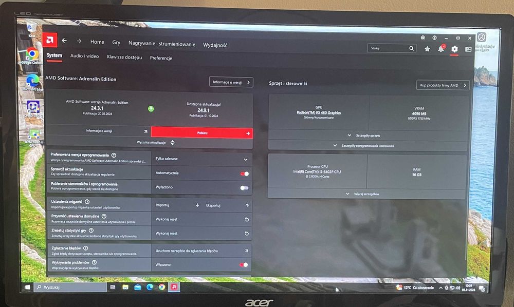 Medion/i5-6402P 4x3,4GHz/SSD256GB-120GB M2/16GB/Windows10/HDMI4GB/Wifi