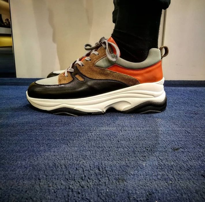 Eureka Men's Chunky Leather Sneakers