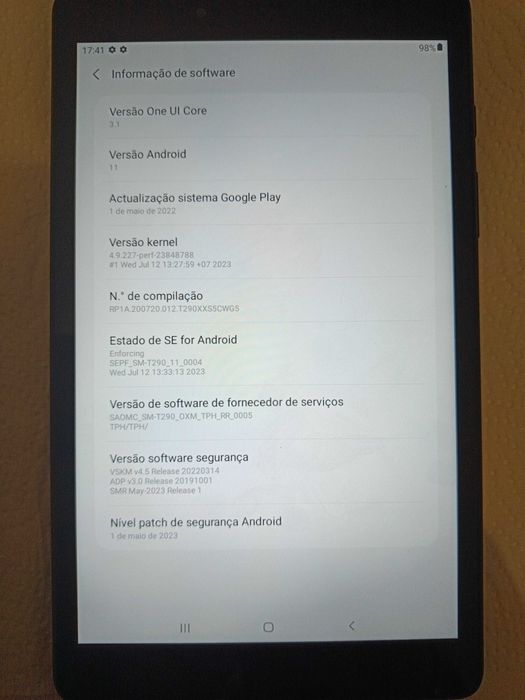 Samsung Galaxy Tab A 8.0 (2019) SM T290 + Powerbank + Cabos + Carregador