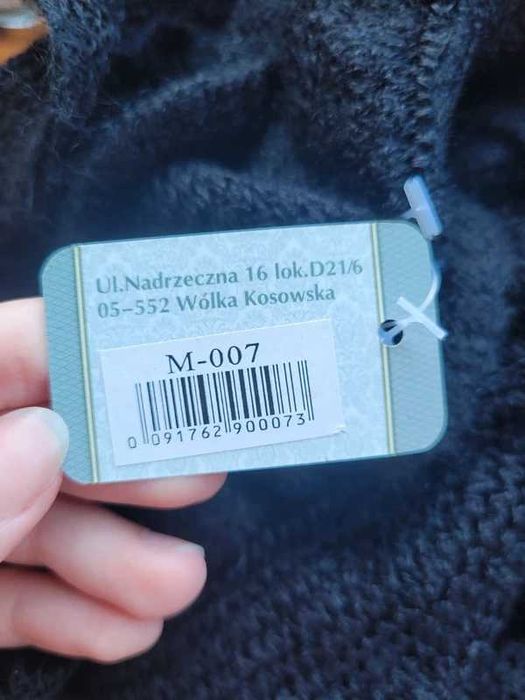 Szal damski wełna z akrylem