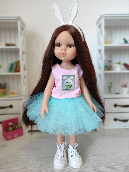 Лялька кукла Паола Рейна Керол Рапунцель у пишній спідниці, 32 см