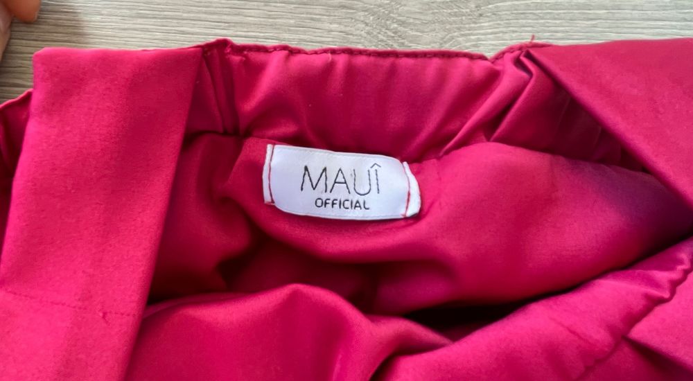 Vestido longo cor cereja da Mauî