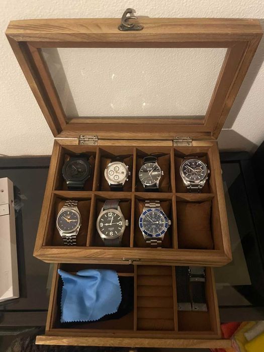 Szkatułka na zegarki biżuterię duża prezent świąteczny NOWA