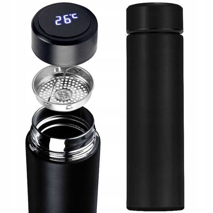 Nowy termos podróżny z ekranem LED na kawę herbatę