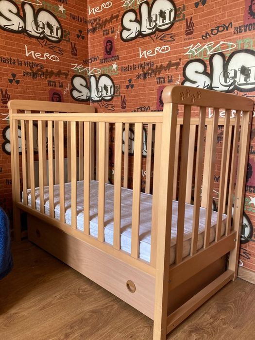 Дитяче ліжечко Верес с матрасом зима- літо