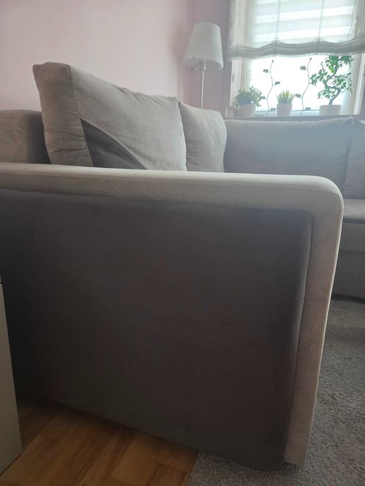 Sofa narożna + podnózek/schowek