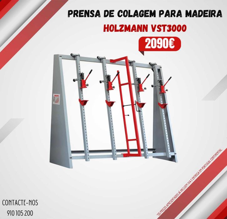 Prensa de colagem para madeira HOLZMANN VST3000 JL20