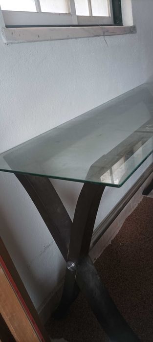 Consola aparador vidro hall entrada
