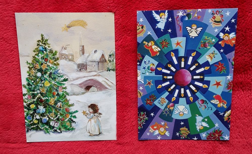 Conjunto de 6 postais de Natal, novos!