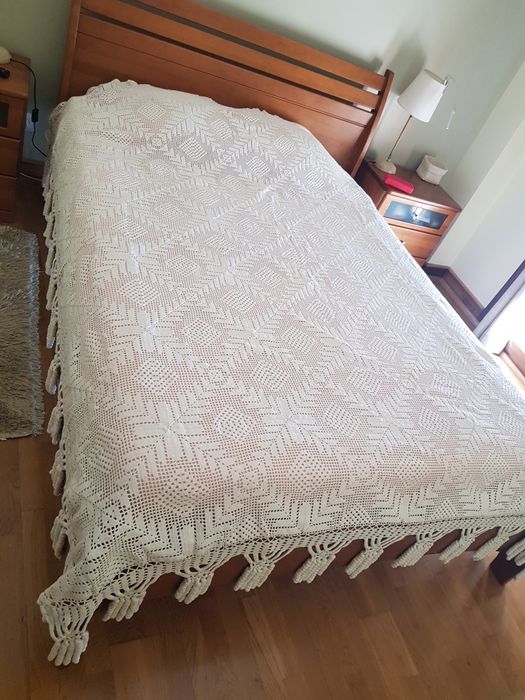 Colcha crochet feita à mão - nova