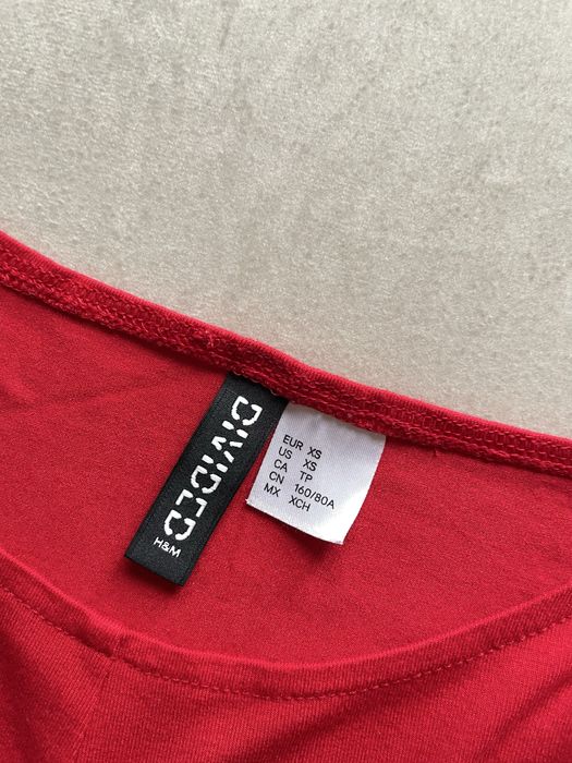 Czerwony top H&M