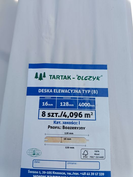 Deska elewacyjna podbitka