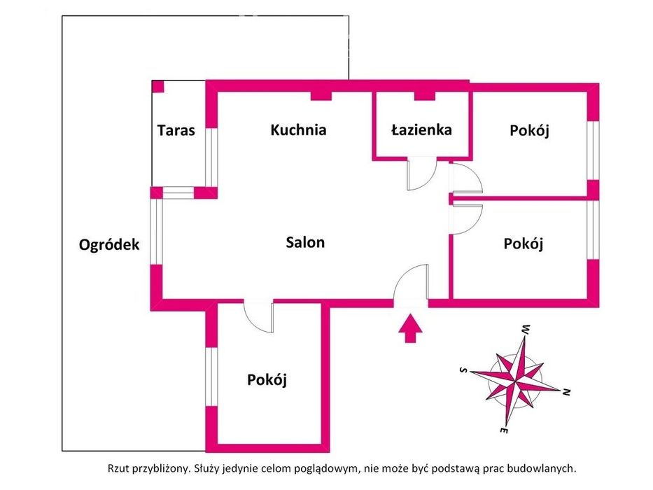 Przestronne 4 pokoje z ogródkiem przy lesie