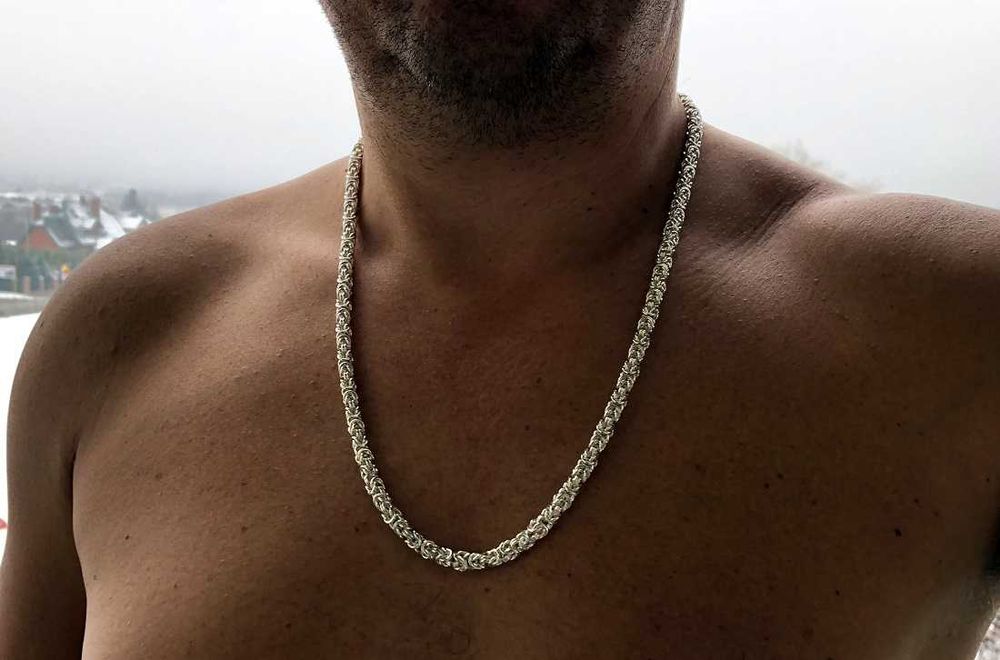 60cm 5,7mm 66g łańcuszek królewski- bizantyjski srebro 925