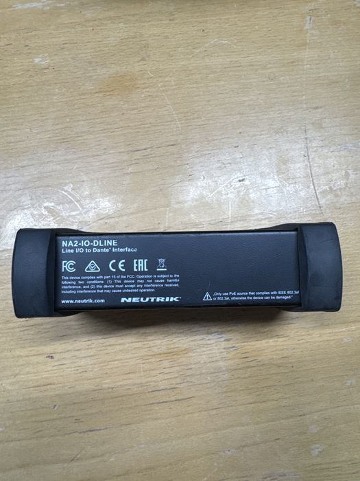 NEUTRIK NA2-IO-DLINE interfejs 2 in 2 out dante POE