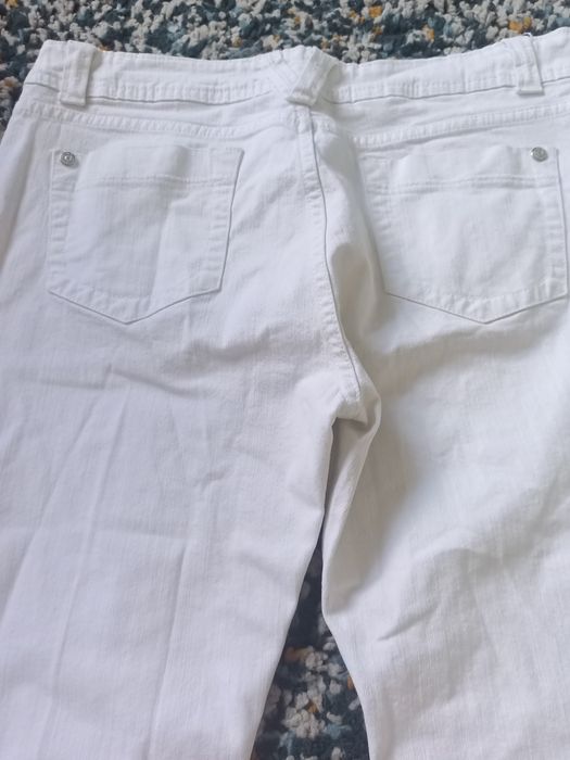 Spodnie damskie rybaczki jeansowe 42