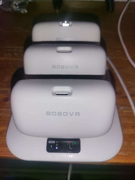 3 Akumulatory 10000 mAh + Stacja Dokująca +  Opaska z wiatrakiem BOBOVR S3 PRO do Meta Quest 3 WYSYLKA GRATIS