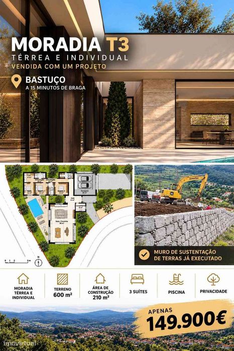 Lote 600m2 Bastuço a 15minutos de Braga