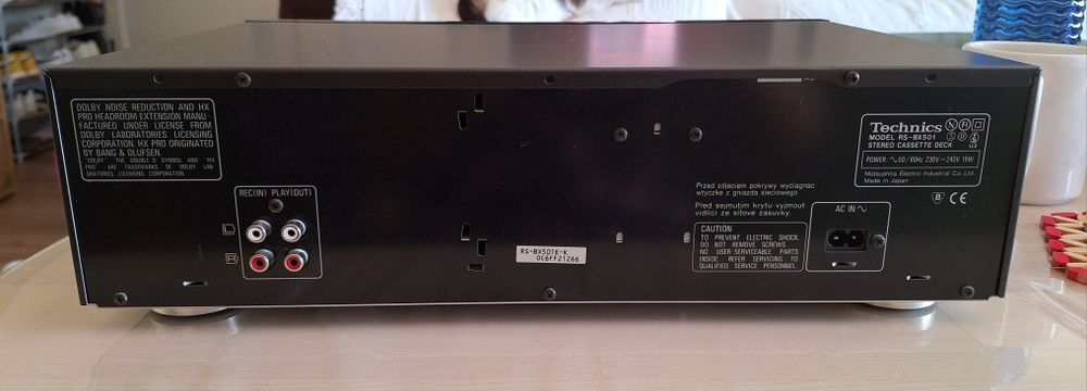 Deck de Cassetes Technics RS-BX501 (Auto