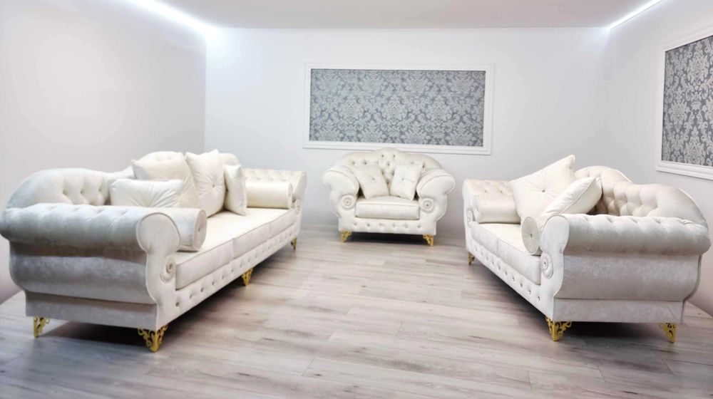 Zestaw wypoczynkowy Chesterfield PRESTON BIG 3+2+1