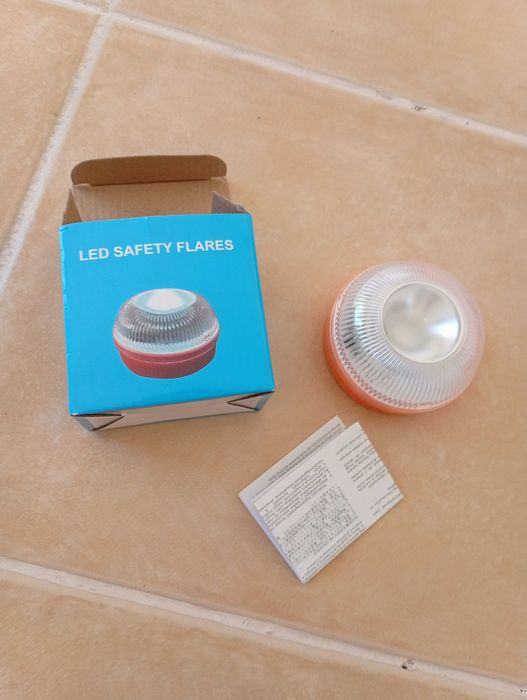 Luz emergência carro sinalização obras pirilampo