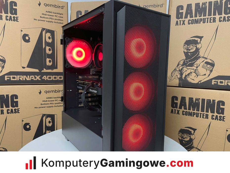 Nowy Komputer Gamingowy Katowice OFERTA PAŹDZIERNIK Ryzen 5 Radeon RX 7600 FV23% GW24MC KomputeryGamingowe.com