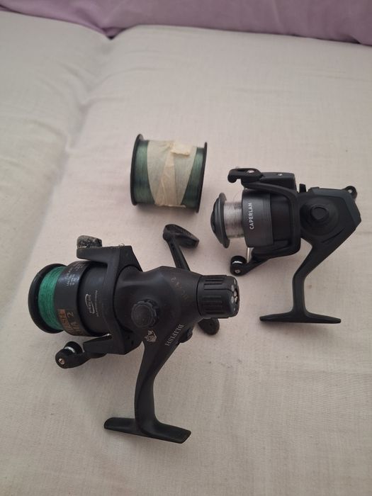 6 carretos de pesca, 4 de surfcasting e 2 de spinning ou boia.