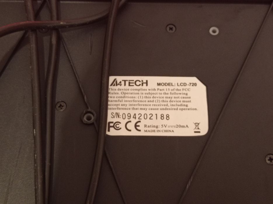 Klawiatura A4Tech LCD-720 PS2