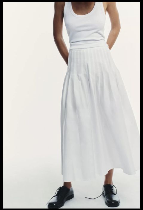 Spodnica biała zara