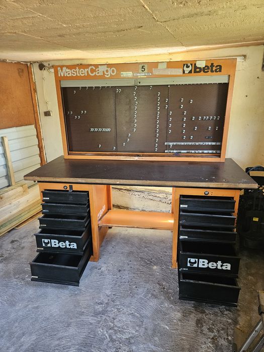 Stół Beta warsztatowy, narzędziowy, garażowy