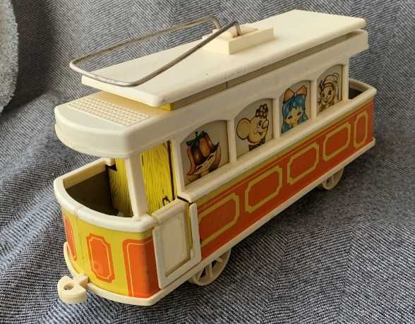 Игрушка веселый трамвай ссср