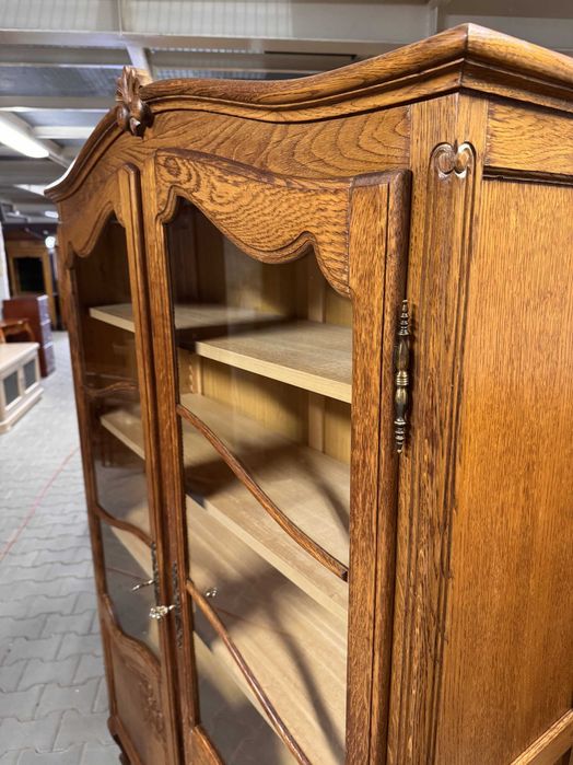 Biblioteka dębowa w stylu Ludwik XV / Prowansalskim