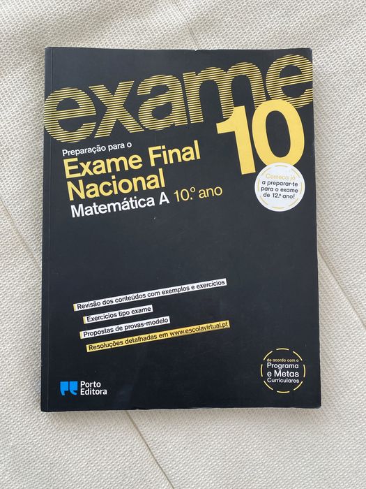 Livro preparação para o exame nacional final Matemática A 10° ano