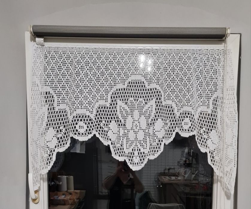 Firanka szydełkowa bawełniana