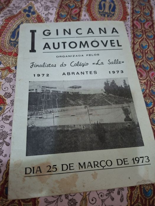 Abrantes folheto de evento automóvel em  1973