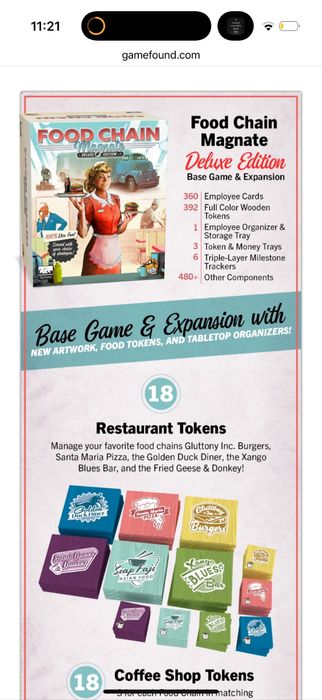 Food chain magnate deluxe special edition