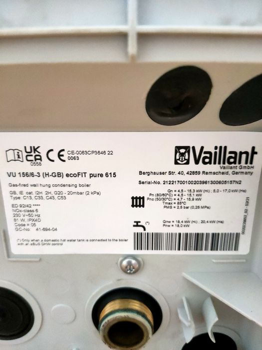 Kocioł gazowy vailant 15 kw