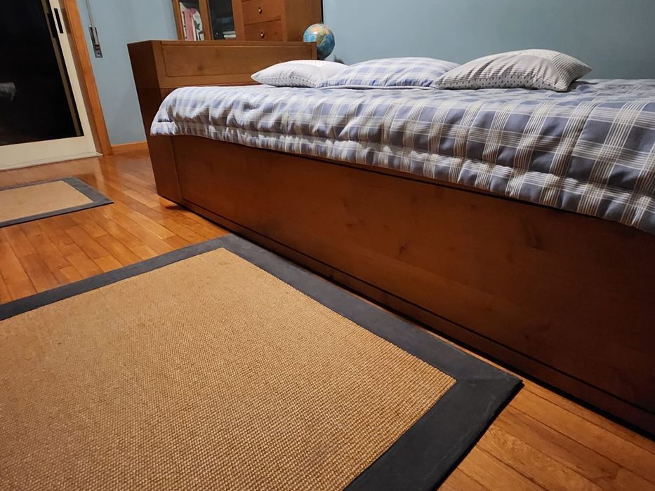 Cama Solteiro Madeira Carvalho