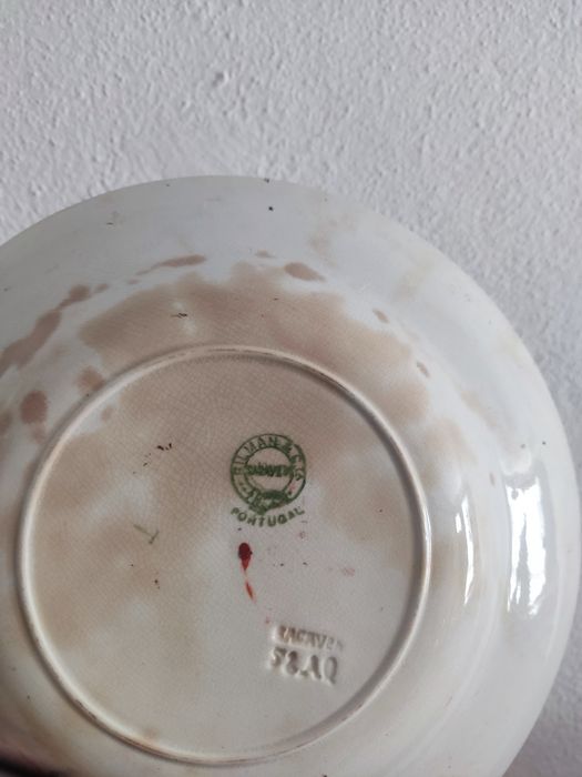 Prato de sopa raro Excelsior Rico da Fábrica de louça Sacavém