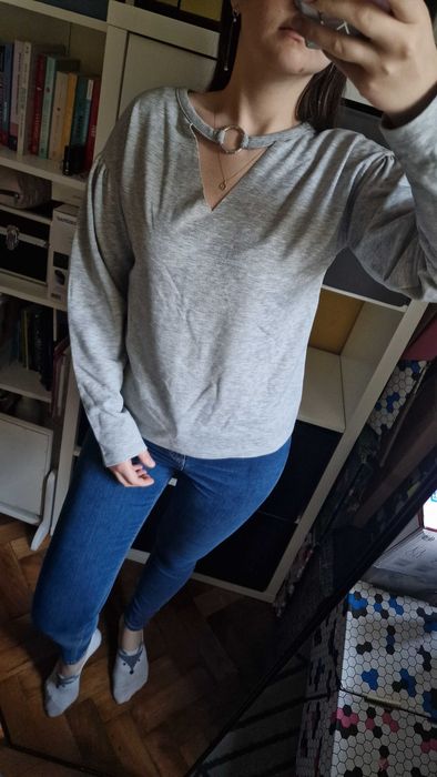 Bluza bluzka Amtosphere dekolt luźna bufiasta