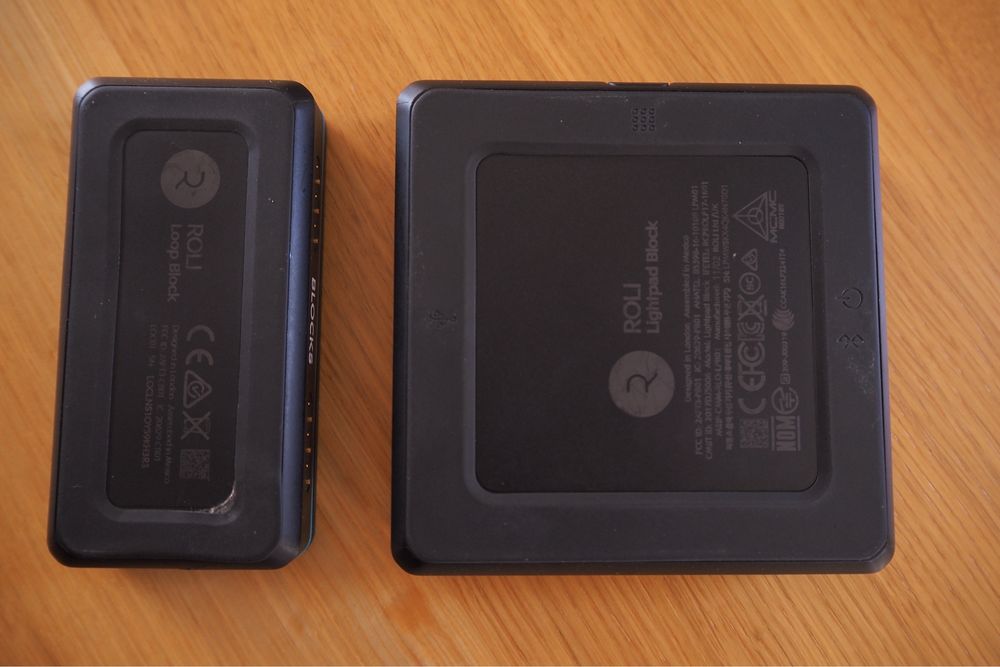 Kontroler MIDI MPE Roli Loop Block i Lightpad Block, bluetooth usbc