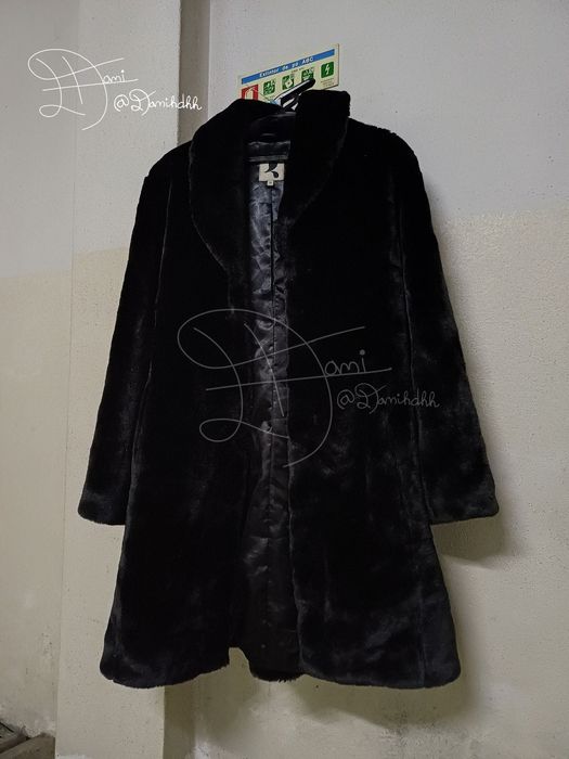 Faux Fur Coat | Vintage | Black | Women | 2000s