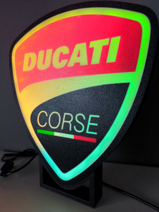 Logo Ducati Corse led RGB