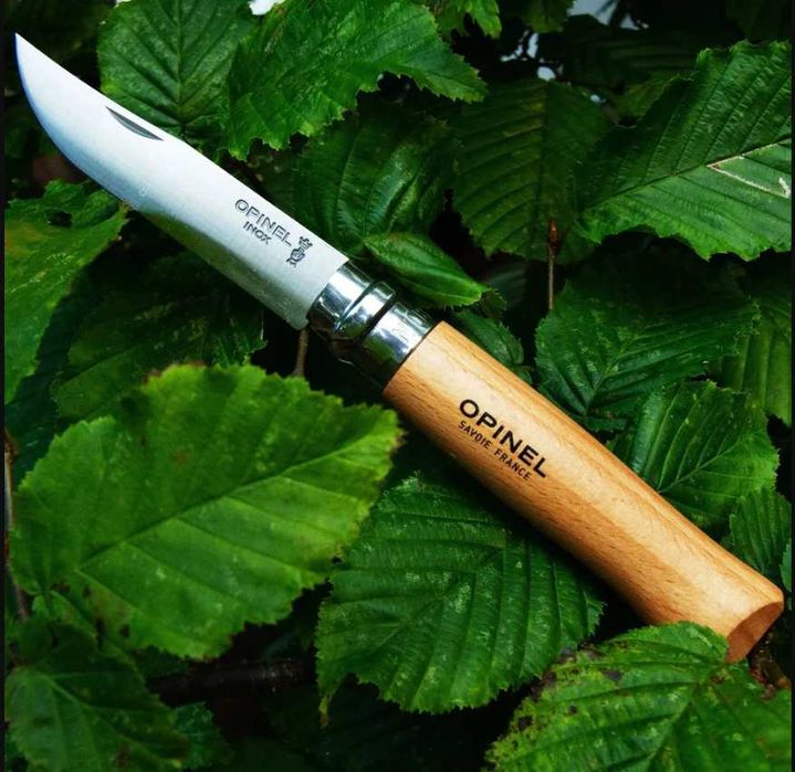 Opinel Inox 8 123080 кухонный нож нержавейка Франция складной бук хит