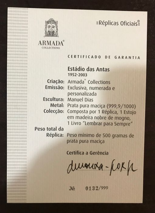 Estádio das Antas peça de coleção edição limitada