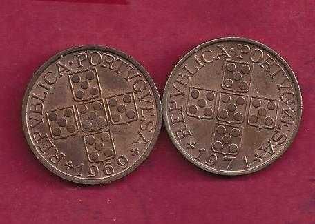 REPUBLICA  2 MOEDAS SOBERBAS 1 ESCUDO 1969 E 1971
