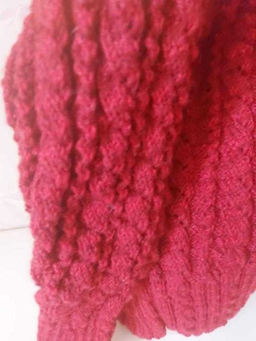 Шерстяная шикарная женская кофта самовязка, шерсть