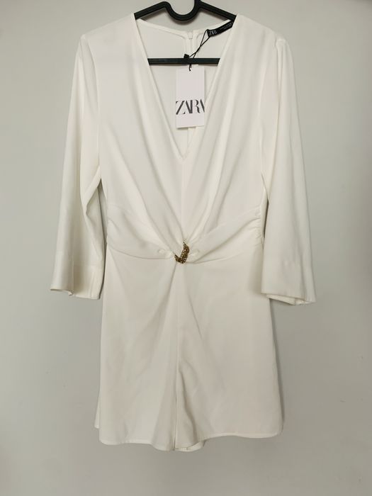 Nowy biały Zara krótki kombinezon nowy kombinezon zara kombinezon