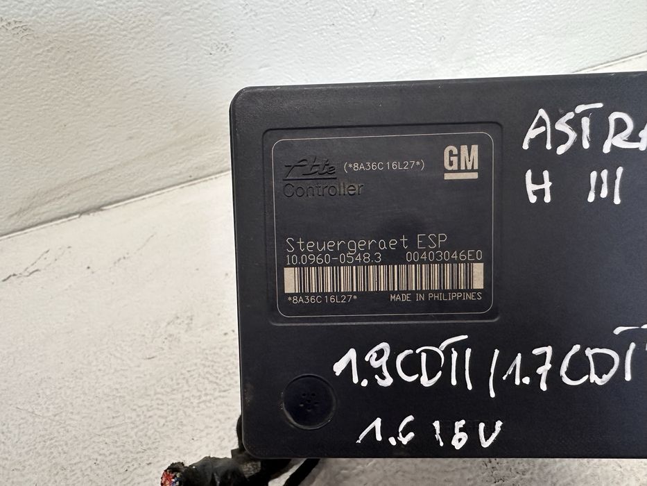 Pompa ABS Opel Astra H III 1.7/1.9 CDTI 1.6 16V 0040.3046.E0